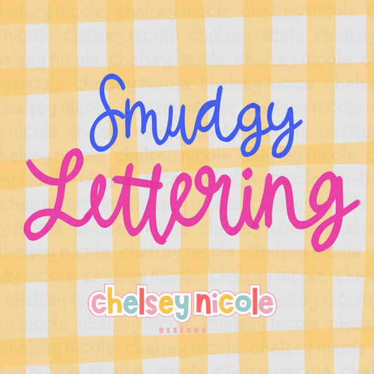 Smudgy Lettering Brush - Procreate Brush