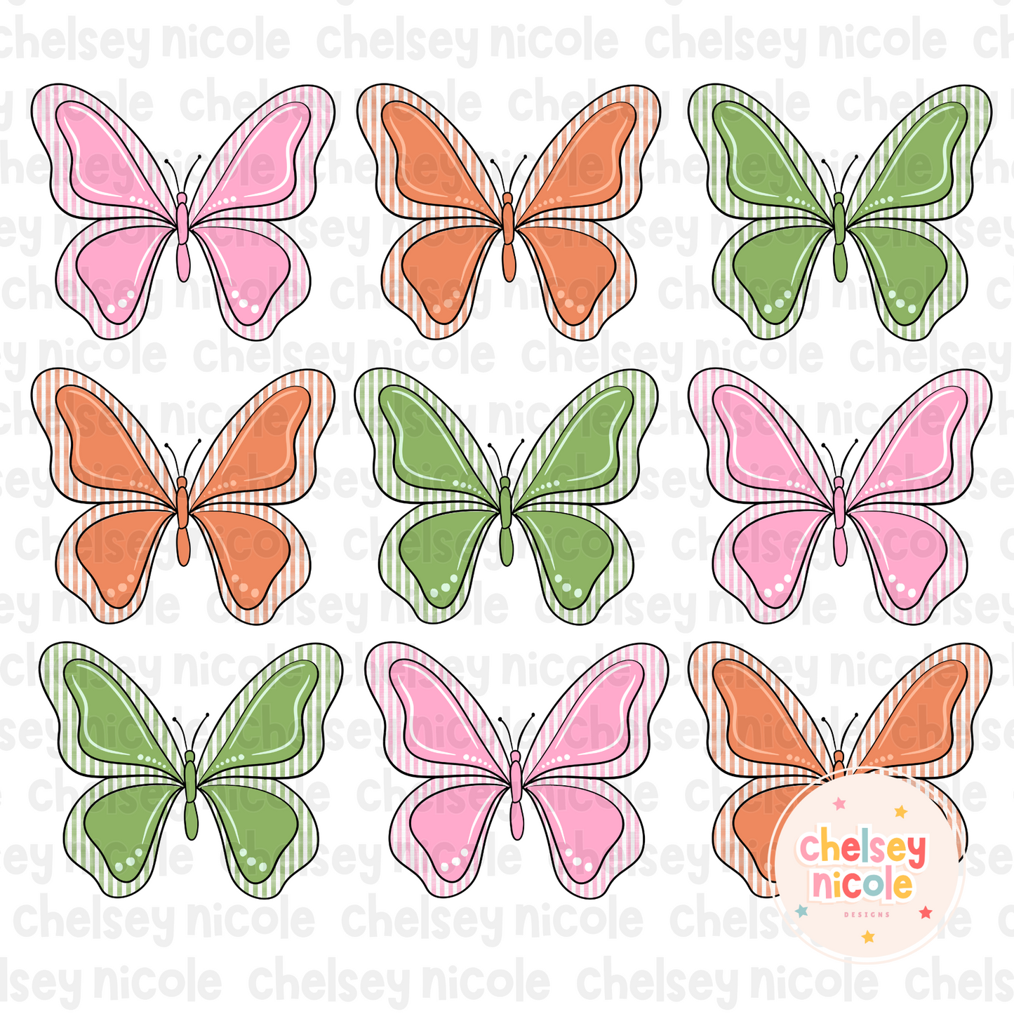 SeerSucker Butterfly Grid | Butterfly PNG | Butterfly Grid PNG