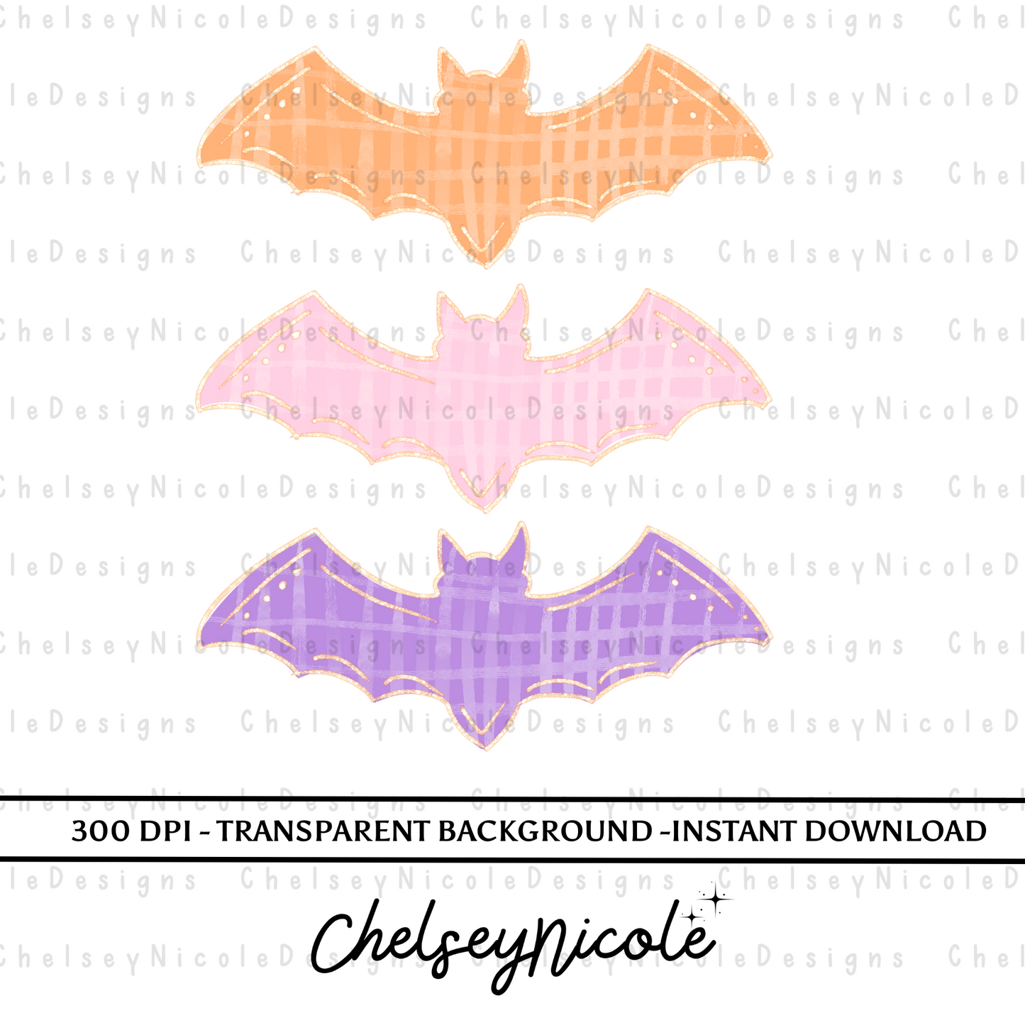 Glitter Ghoul Design Bundle - 4 Glitter Halloween Designs