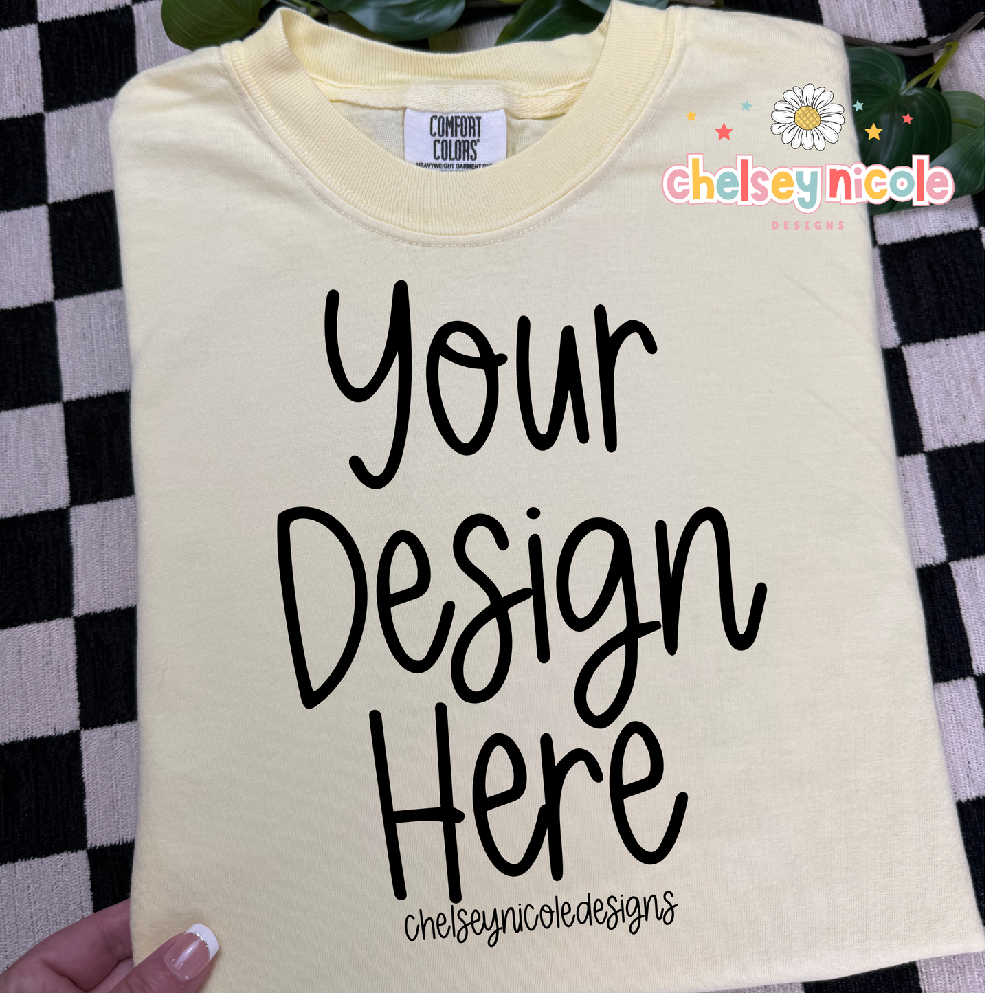 Banana Comfort Colors Mock Up