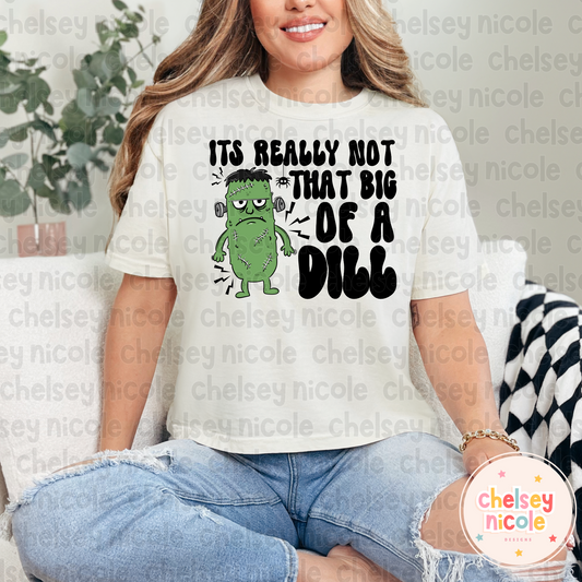 Frankenstein Pickle | Halloween Pickle | Its Really No Big Dill PNG | Funny Halloween PNG