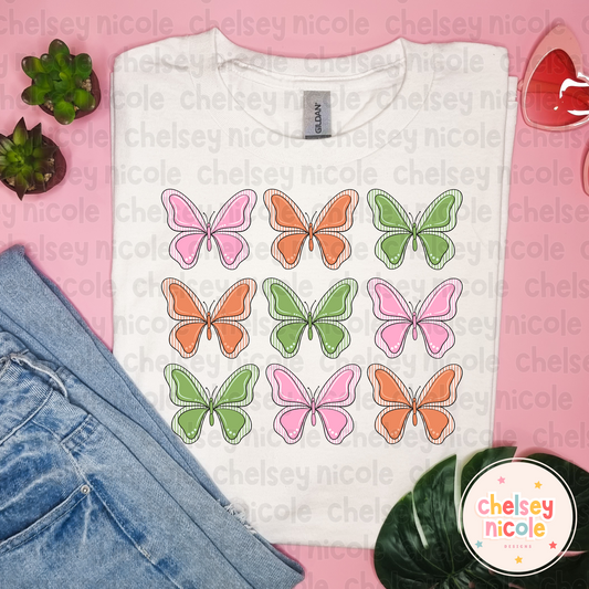 SeerSucker Butterfly Grid | Butterfly PNG | Butterfly Grid PNG