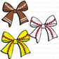 Sports Bow Clip Art Bundle