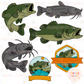 Hunting/Fishing Clip Art Bundle