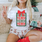 Hand Drawn Merry PNG | Merry Bow Frame PNG | Merry Merry Merry PNG | Bow Christmas PNG  - Red and Green