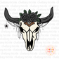 Spooky Cow Skull PNG | Halloween Cow Skull PNG | Bull Skull Halloween PNG