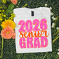 2026 Senior Grad Bright Retro | Fun Graduation PNG | Girl Graduation Design