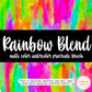 Rainbow Blend Procreate Brush| Rainbow Watercolor Procreate Brush | Procreate Tools