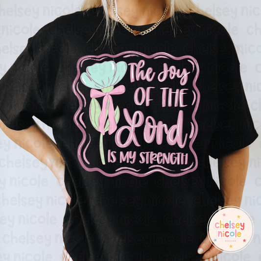 The Joy Of The Lord Is My Strength PNG | Hand Drawn PNG | Christian/Faith Digital Design