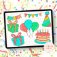Birthday Bash Clipart Bundle - Celebration Clipart Bundle - Hand Drawn Clipart