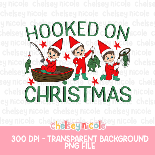 Hooked On Christmas PNG - Cute Elf PNG