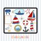 Coastal Cutie Nautical Clipart Set - Commercial Use Allowed