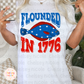 Flounded In 1776 - Funny 4th of July PNG - Flounder Fourth PNG - Design for Sublimation & DTF