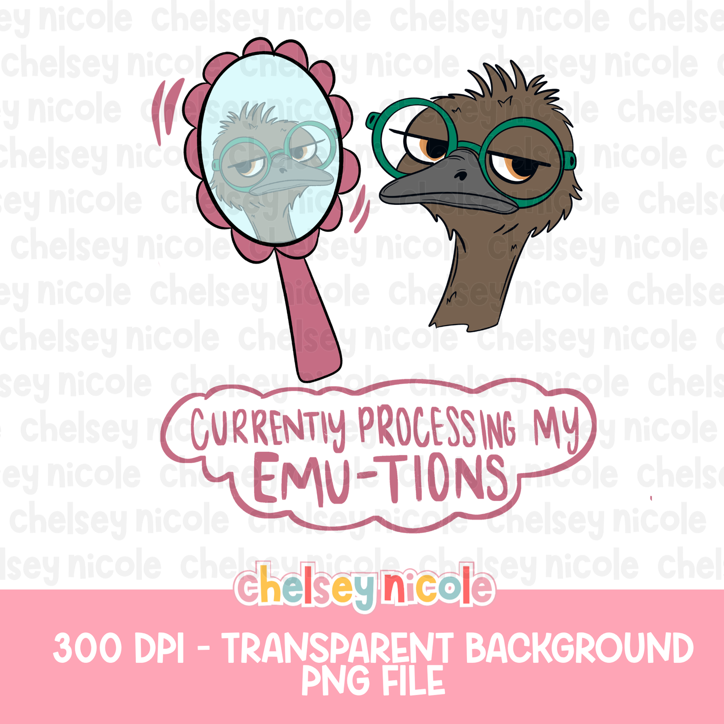 Processing My Emu-tions PNG | Funny Sarcastic PNG
