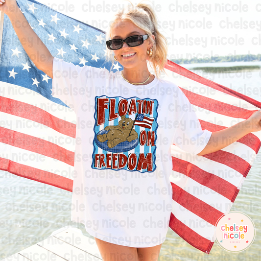 Floatin' On Freedom PNG | 4th Of July PNG