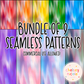 Painted Seamless Backgrounds (Bundle of 9)