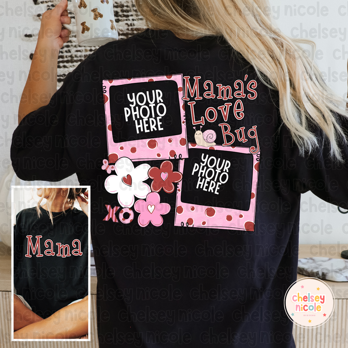 Mamas Love Bug PNG | Mama Valentine PNG | Mama PNG | Design for sublimation and dtf