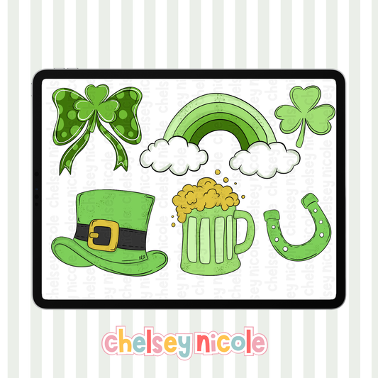 Mini St Pattys Clipart Bundle - Commercial Use Allowed