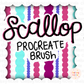 Scallop Garland Procreate Brush |  Procreate Brush | Procreate Tools