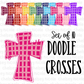 Doodle Cross Clipart - Commercial Use Clipart - Cross Clipart - Christian Clipart