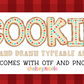 Commercial Use Alpha Set - Cookies Hand Drawn Alpha
