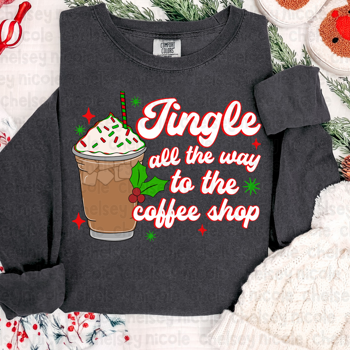 Jingle All The Way To The Coffee Shop PNG