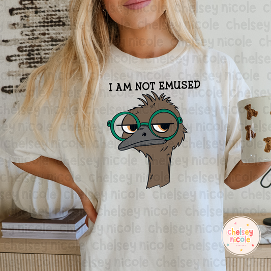 I Am Not Emused PNG | Snarky Emu PNG | Emu PNG