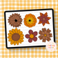 Fall Flowers Clipart | Commercial use Clip art | Fall sunflowers | Autumn Flowers Clipart