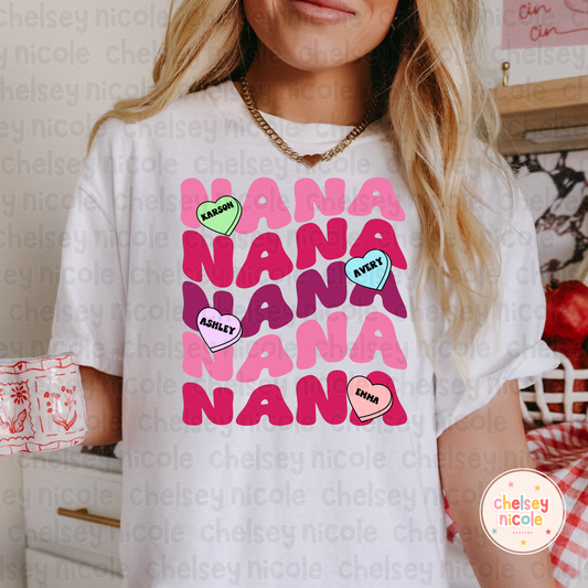 Nana - Candy Heart - Editable Canva Template