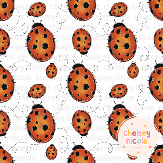 Lady Bug Seamless File - Commercial Use Included