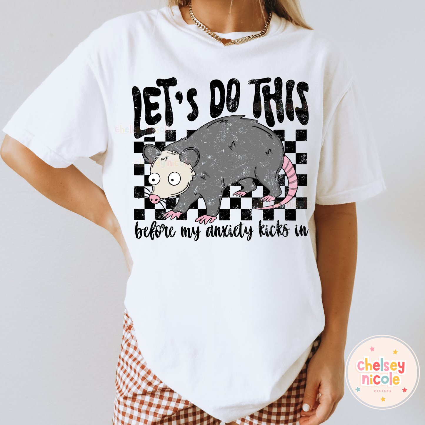 Lets Do This Before My Anxiety Kick In - Funny Snarky PNG - Design for Sublimation & DTF