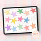 Plaid Doodle Stars Clipart Bundle -Star Doodle Clipart Bundle - Hand Drawn Clipart