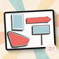 Retro Sign Creator Clipart Bundle - Sign Clipart Bundle - Hand Drawn Clipart