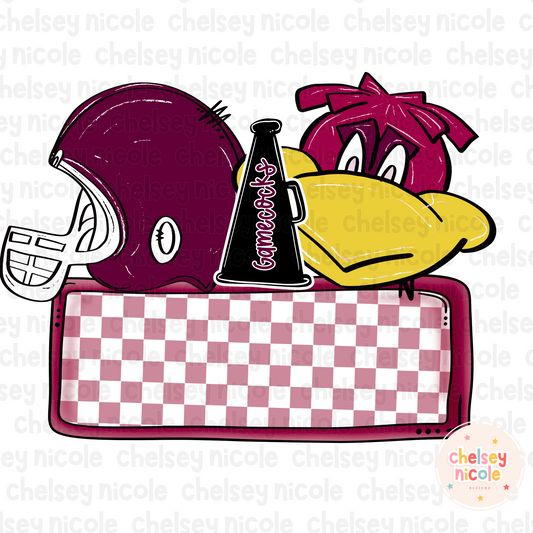 Gamecocks Name Plate PNG -  Mascot Name Plate PNG *ADD YOUR OWN NAME*