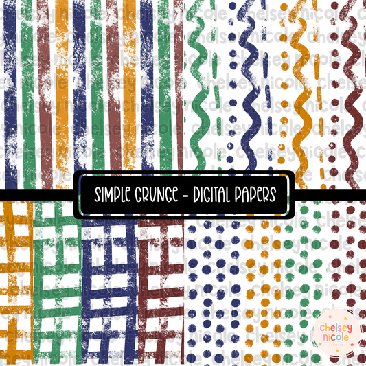 Simple Grunge Fall Digital Papers