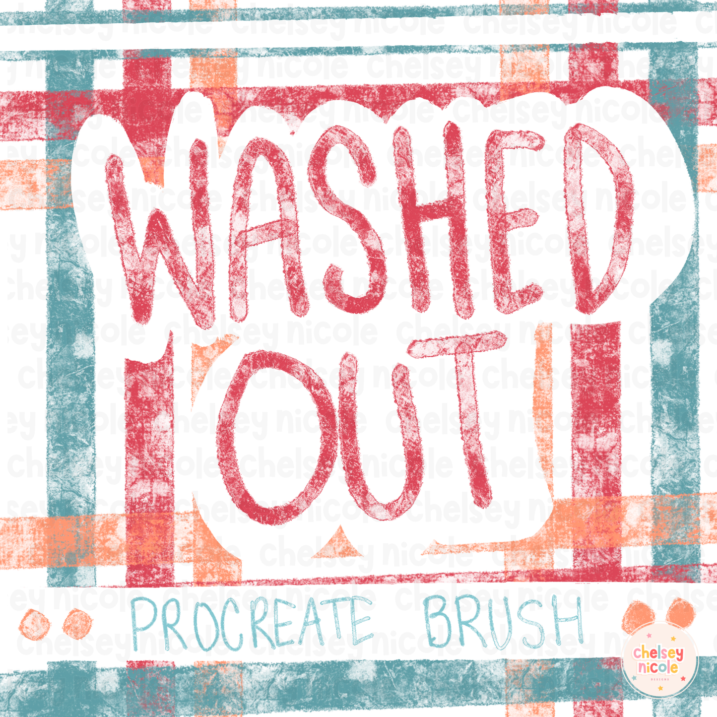 Washed Out Grunge Procreate Brush| Grunge Effect Procreate Brush | Procreate Tools