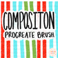 Composition Grunge Procreate Brush| Grunge Effect Procreate Brush | Procreate Tools