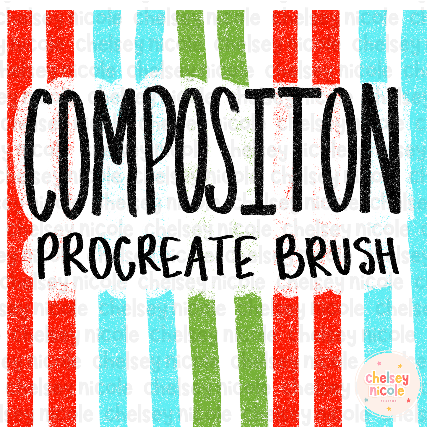 Composition Grunge Procreate Brush| Grunge Effect Procreate Brush | Procreate Tools
