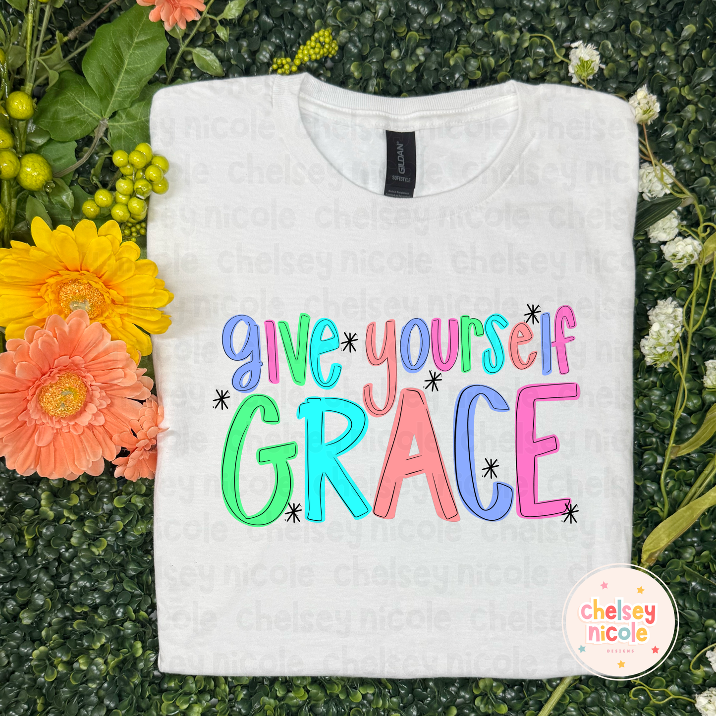 Give Yourself Some Grace PNG | Cute Pastel PNG | Positive PNG