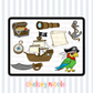 Pirate Clipart | Cute Pirate Clipart | Commercial Use Allowed