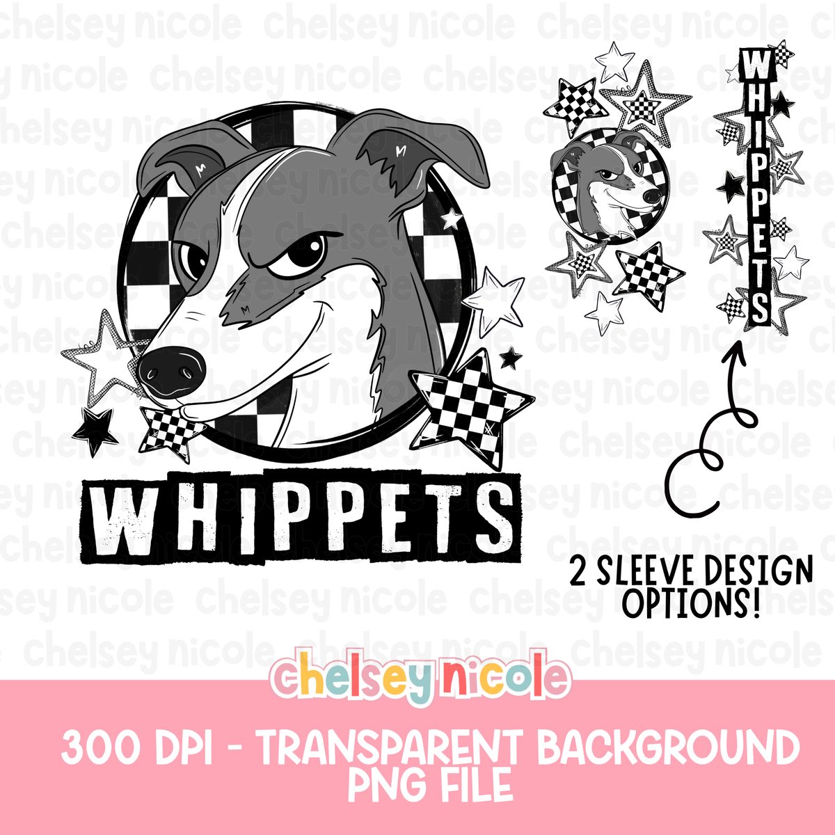 Whippets Design Whippets Mascot PNG | Hand Drawn School Spirit Design | Whippets Schoo ...