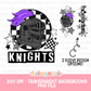 Knights Mascot PNG | Hand Drawn School Spirit Design | Knights School Spirit Mascot | Design for sublimation and DTF