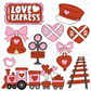 Train Valentines Clipart - Commercial Use Allowed