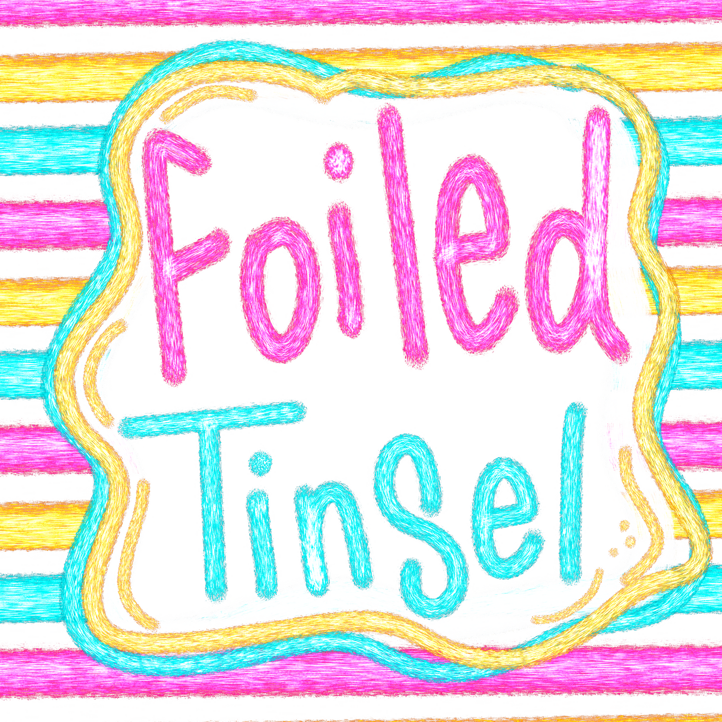 Foiled Tinsel Procreate Brush - Shimmer/Metallic Procreate Brush
