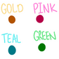 Foiled Tinsel Procreate Brush - Shimmer/Metallic Procreate Brush