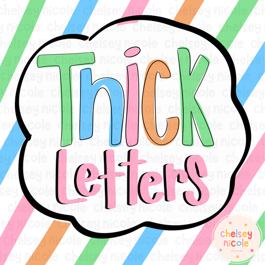 Thick Letter Procreate Brush | Chunky Procreate Lettering Brush | Procreate Tools