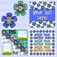 Retro Floral Social Media Canva Template