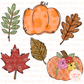 Fall Clipart Bundle - Fall Leaves Clipart Bundle - Pumpkin Clipart - Hand Drawn Clipart