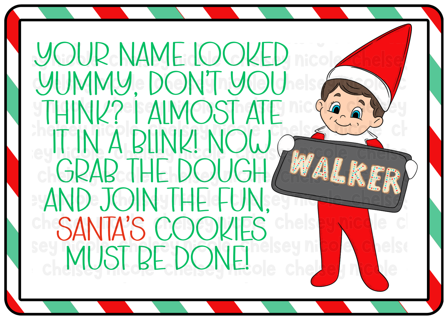 Custom Elf Printable (Print At Home!)