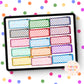 Checkered Name Plate Clip Art Bundle - Name Plates Clip art - Commercial Use Clipart